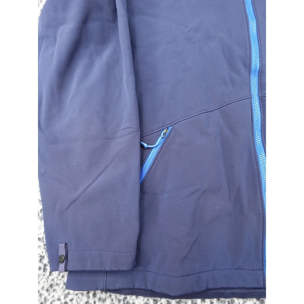 The North Face Softshell Jacket Mens XXL Navy Blue C687 Windproof